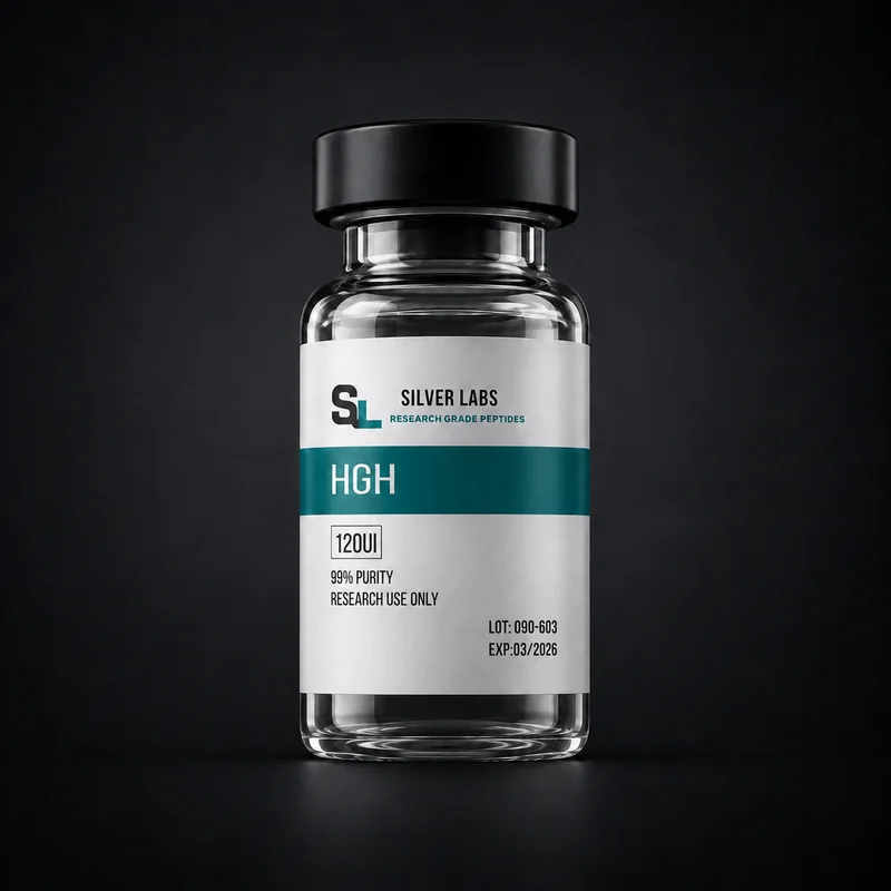 Vial Silver Labs HGH 120 UI