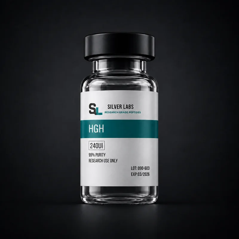Vial Silver Labs HGH 240 UI