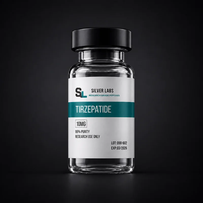 Vial Silver Labs Tirzepatide 10MG